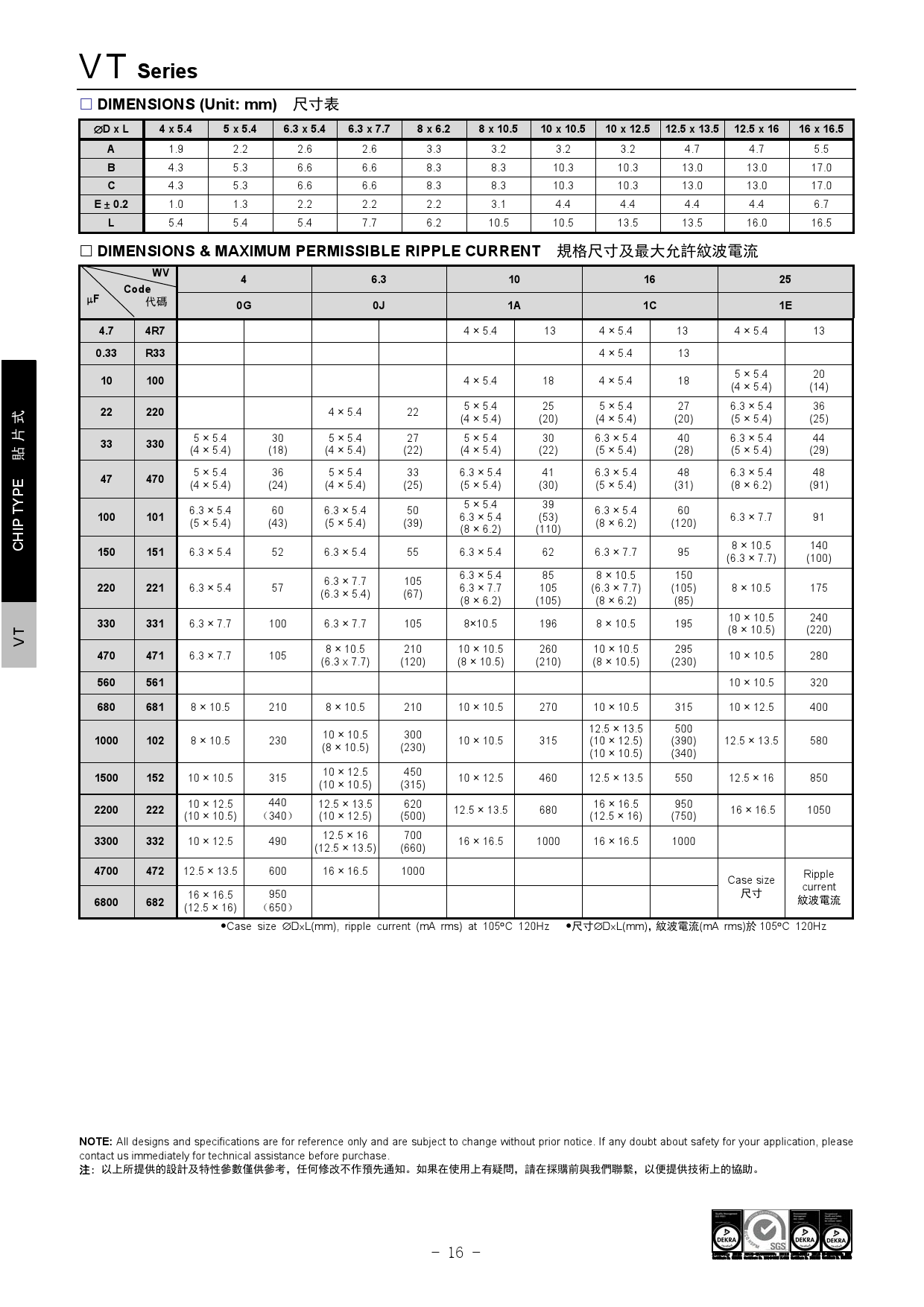 vt貼片鋁電解電容