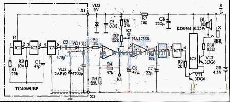 輸液監(jiān)護報警2200UF 10V電路設(shè)計方案