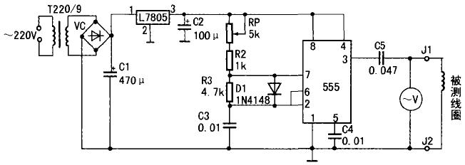 簡易線圈匝間330UF 35V短路測試器